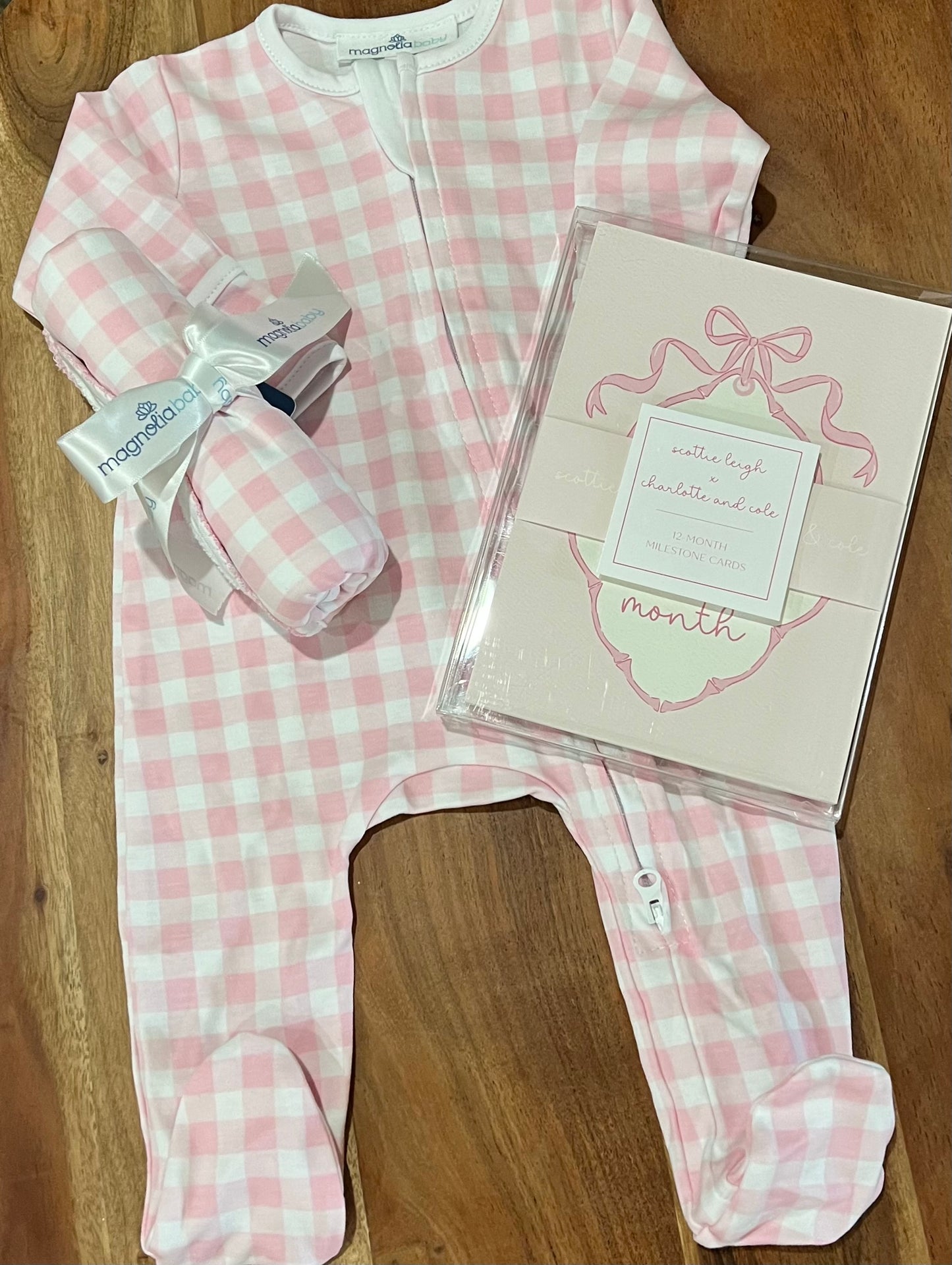 Girl Checks Gift Bundle