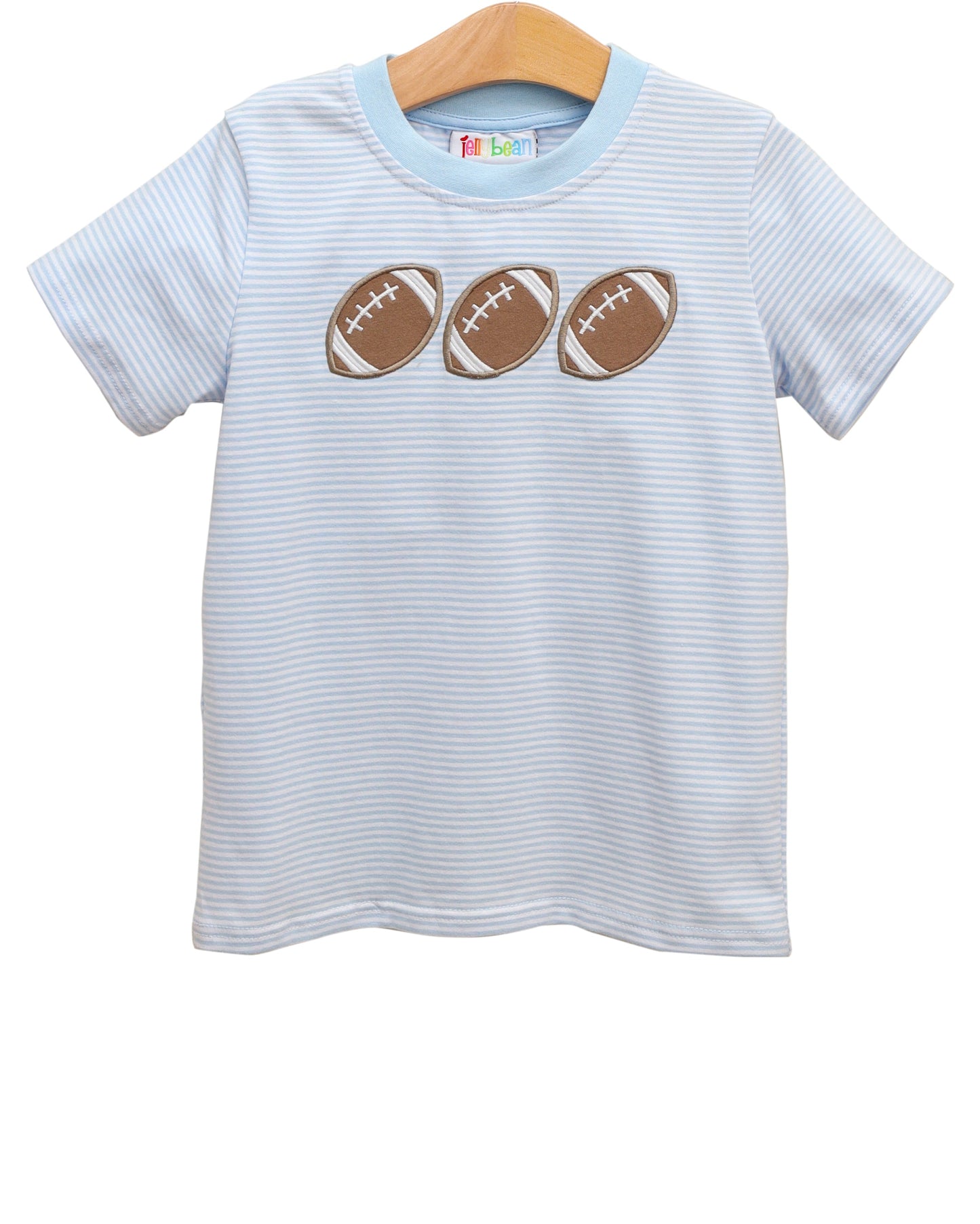 Football Trio Shirt-Light Blue Stripe