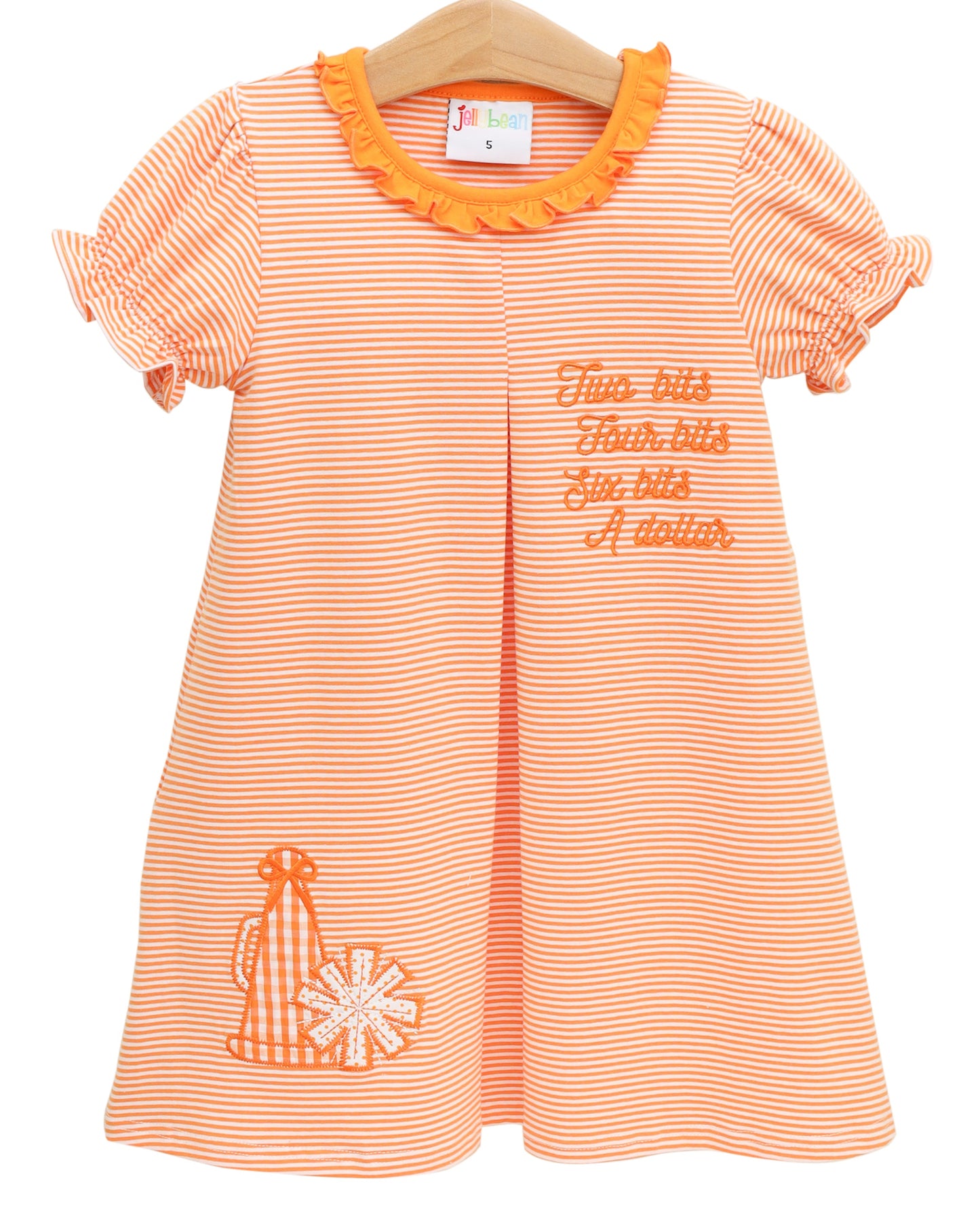 Stand Up & Holler Dress-Orange Stripe