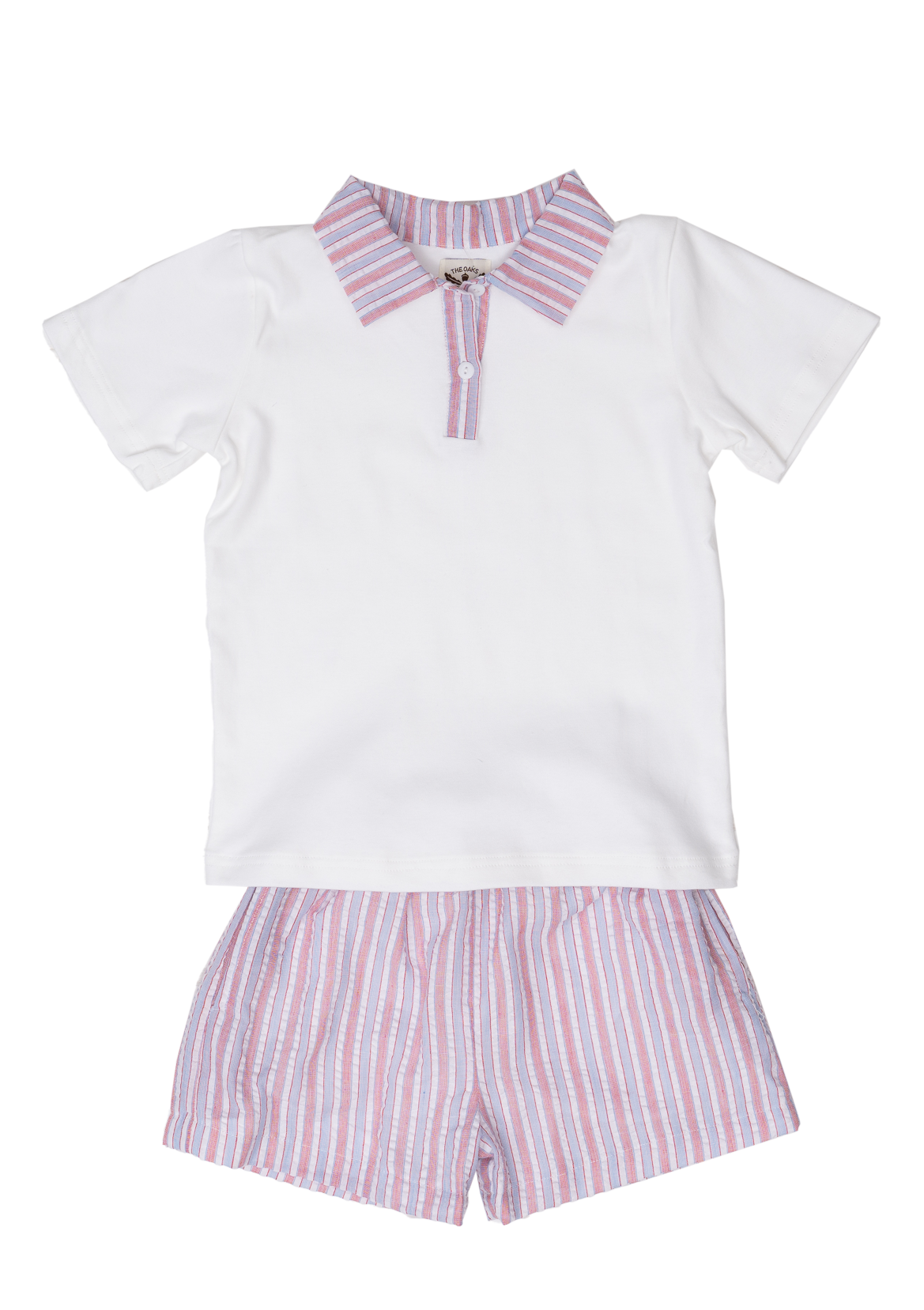 Jeremiah Patriotic Striped Shorts Set