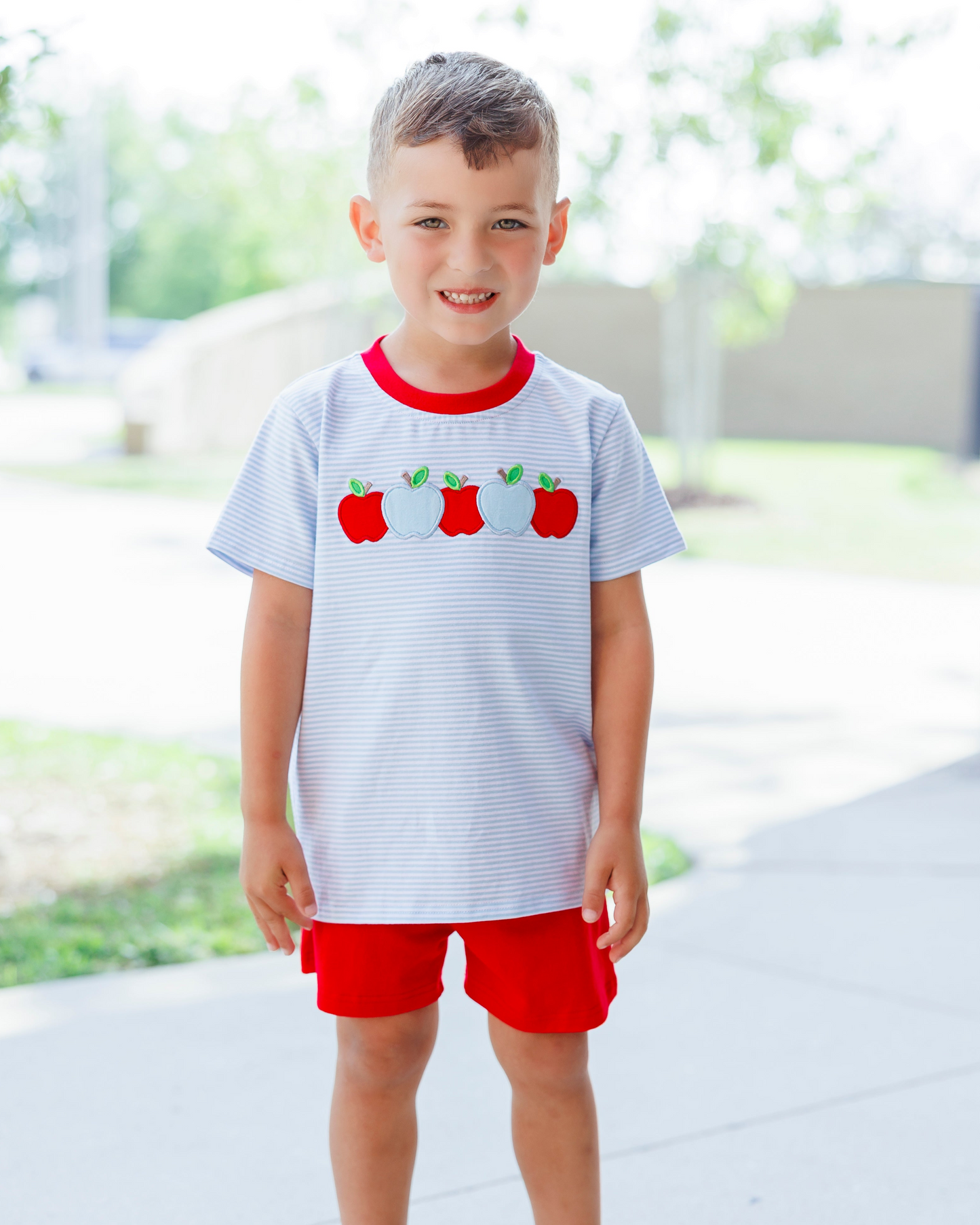 Apple A Day Shorts Set