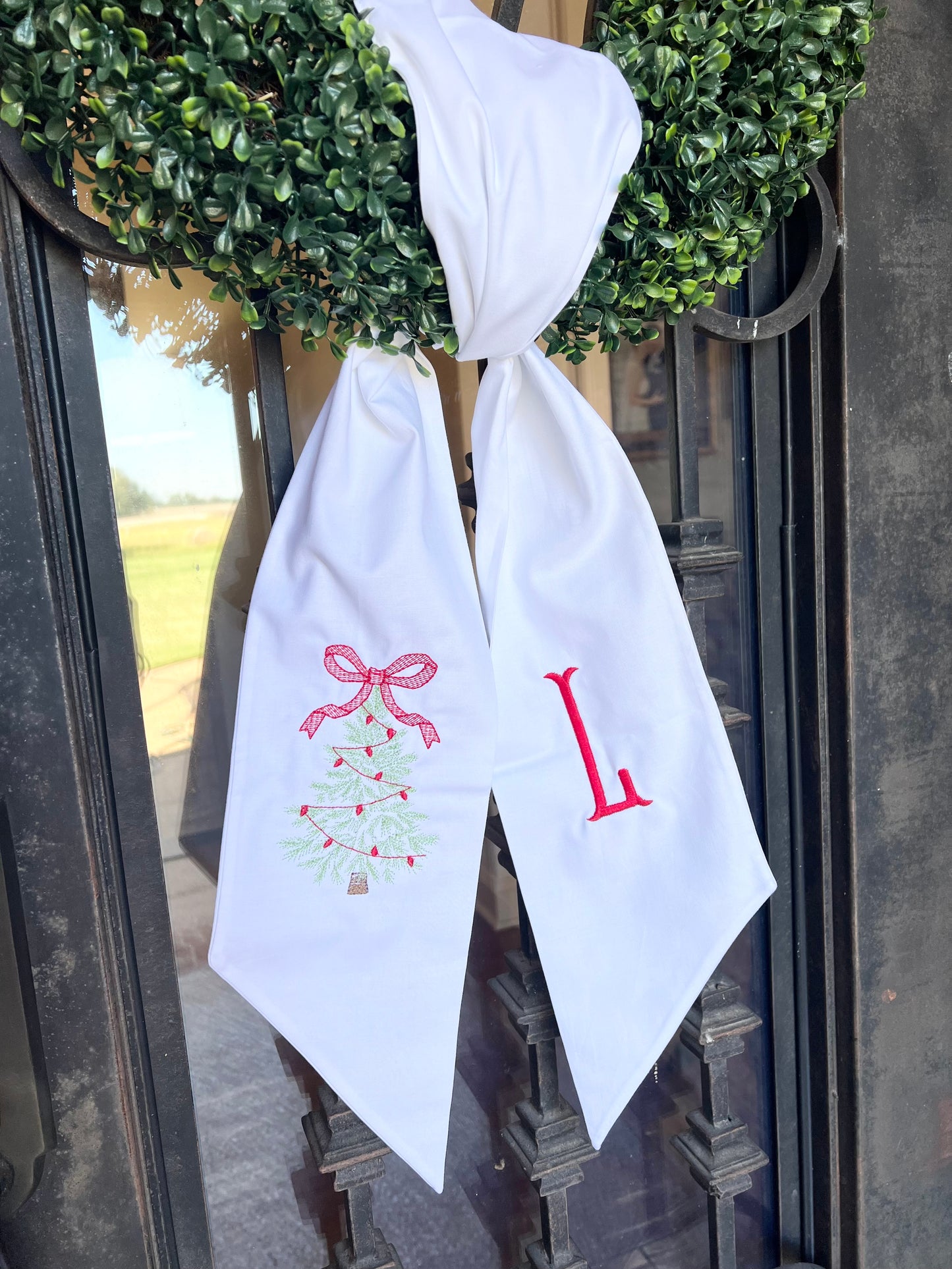 Custom Wreath Sash