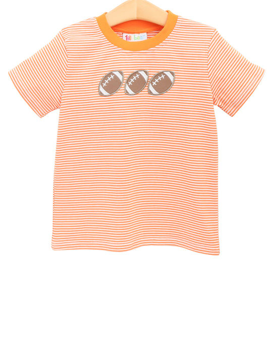 Football Trio Shirt-Orange Stripe