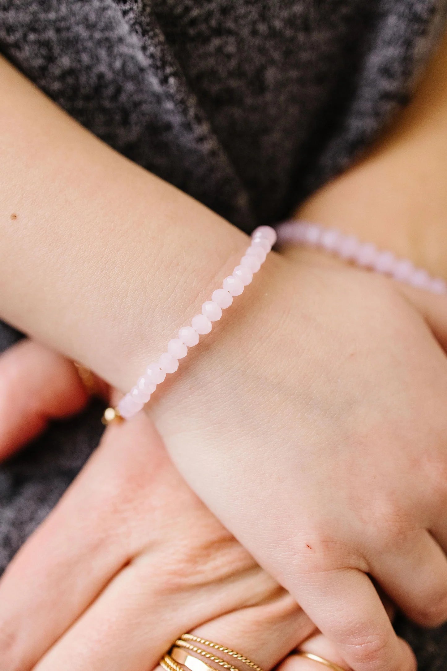 Blush Mom + Mini Bracelet Set